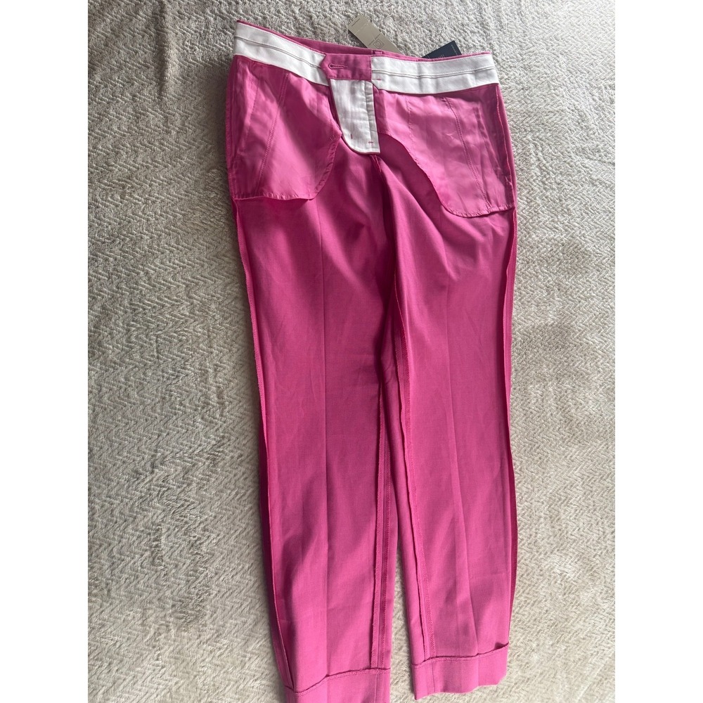 NWT Banana Republic Petite Ryan Dress Pants Womens 2P Pink Stretch Straight Leg - Picture 3 of 9